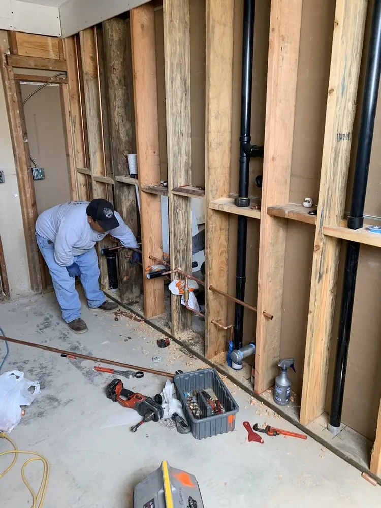 Commercial rough-in plumbing for Gas Line Repair in South Cumminsville